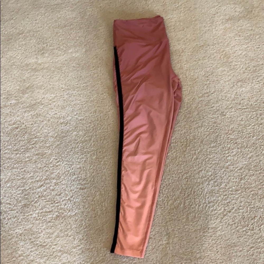 BCBGMAXAZRIA Ombré Gradient Velvet Stripe Legging